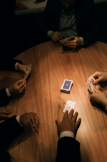 Players enjoying a fast-paced card game round
